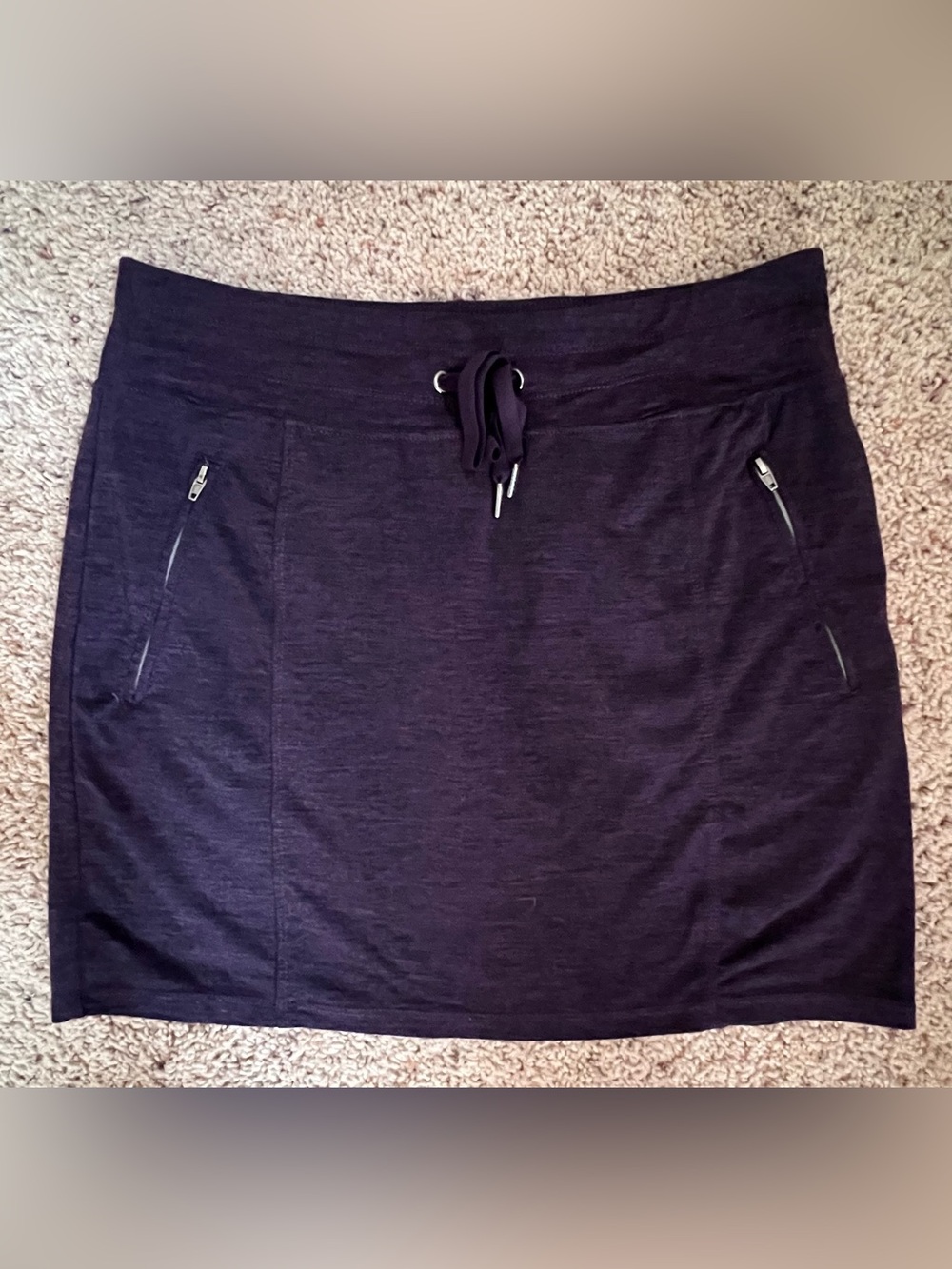 Plum purple heathered skort